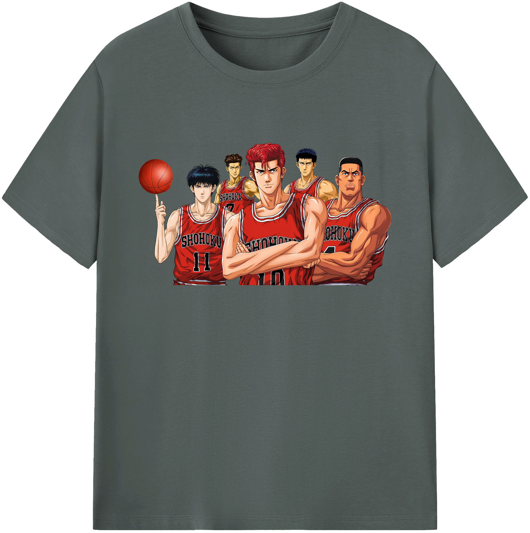 （画像用） SLAM DUNK／スラムダンク 綿100％ メンズ半袖Tシャツ｜肌触りやわらか＆通気性